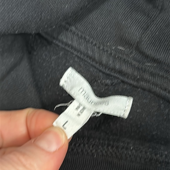 Maurices Black Turtleneck Tunic with Snap Accents, Large - Picture 2 of 7